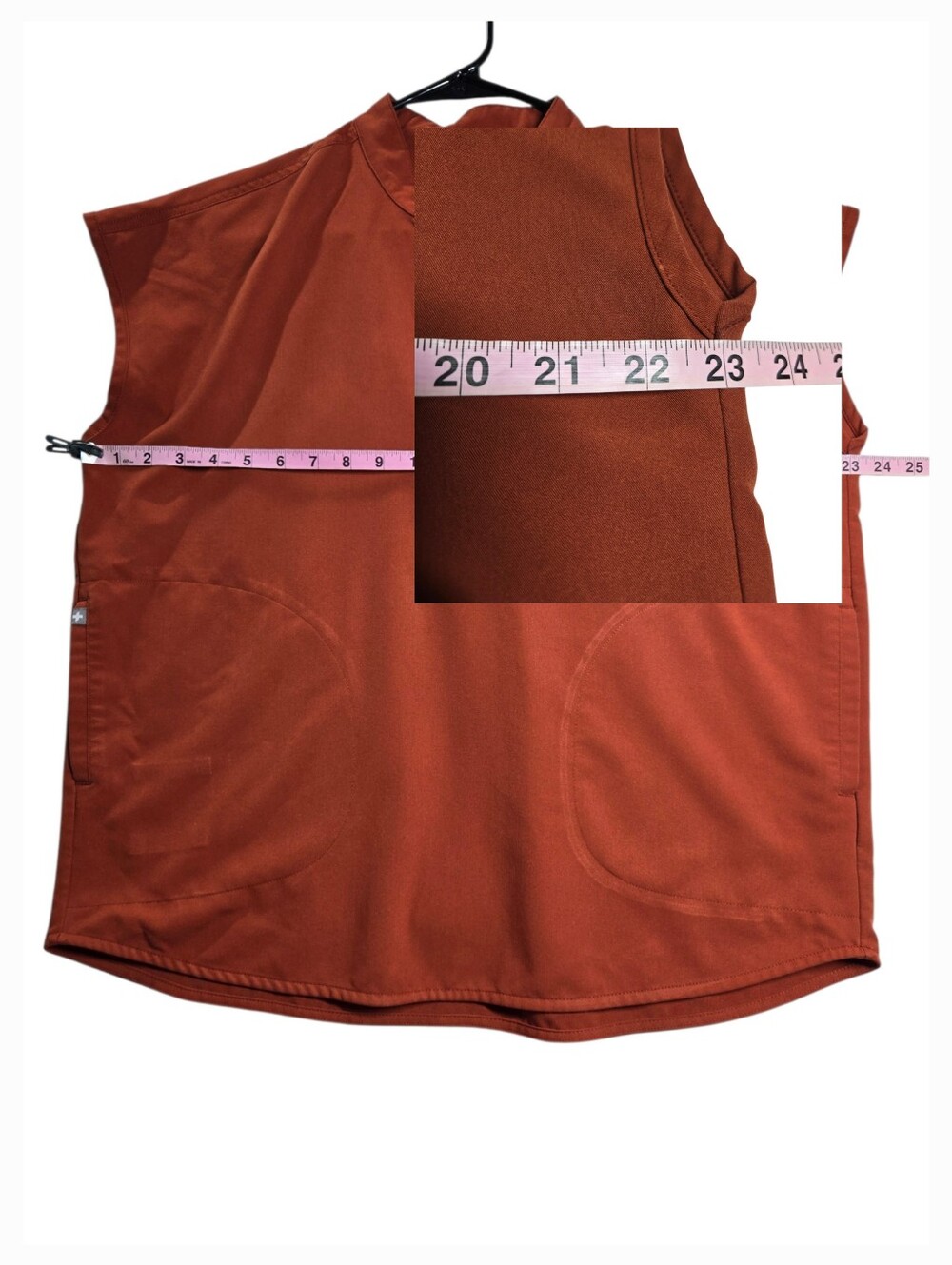 Figs Rafaella Oversized Scrub Top Burnt Orange Size Medium - Picture 9 of 12